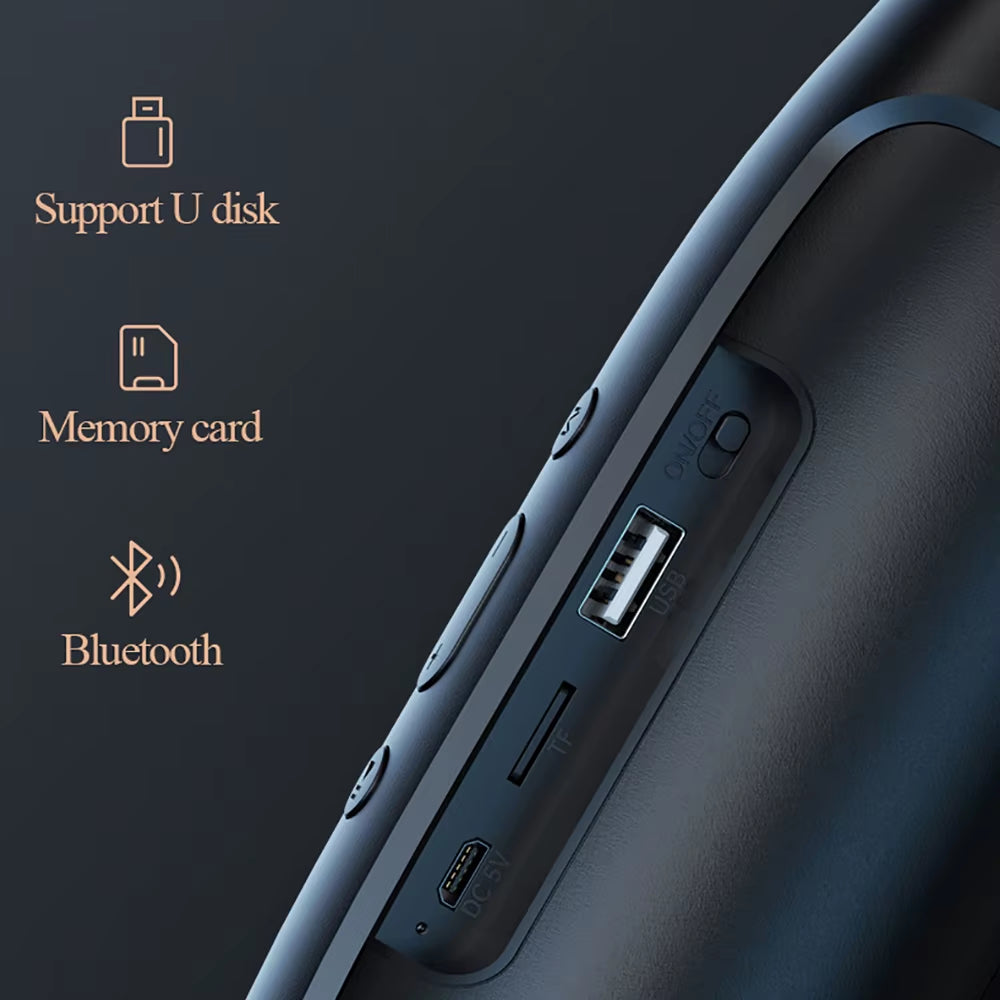 Waterproof Subwoofer Portable Bluetooth Wireless Speaker Surround Loudspeaker TF Card AUX FM Radio Sound Box TWS USB Flash Drive