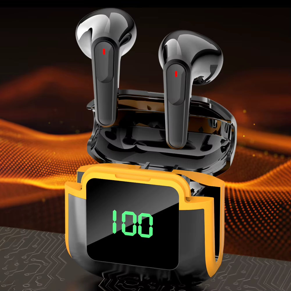 PRO 90 Noise Reduction Headphones Waterproof Bluetooth-Compatible Digital Display Smart Touch Large Battery Life Game Earphones