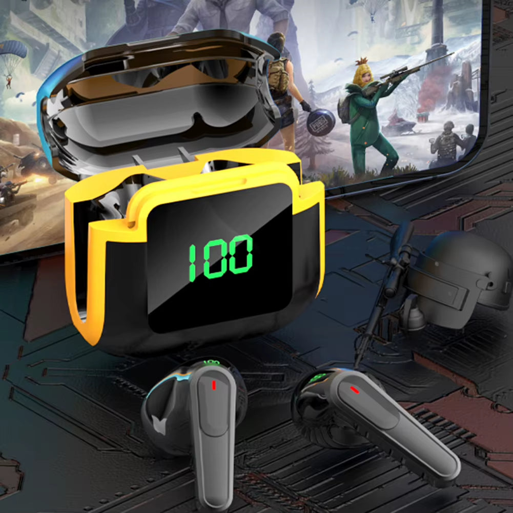 PRO 90 Noise Reduction Headphones Waterproof Bluetooth-Compatible Digital Display Smart Touch Large Battery Life Game Earphones