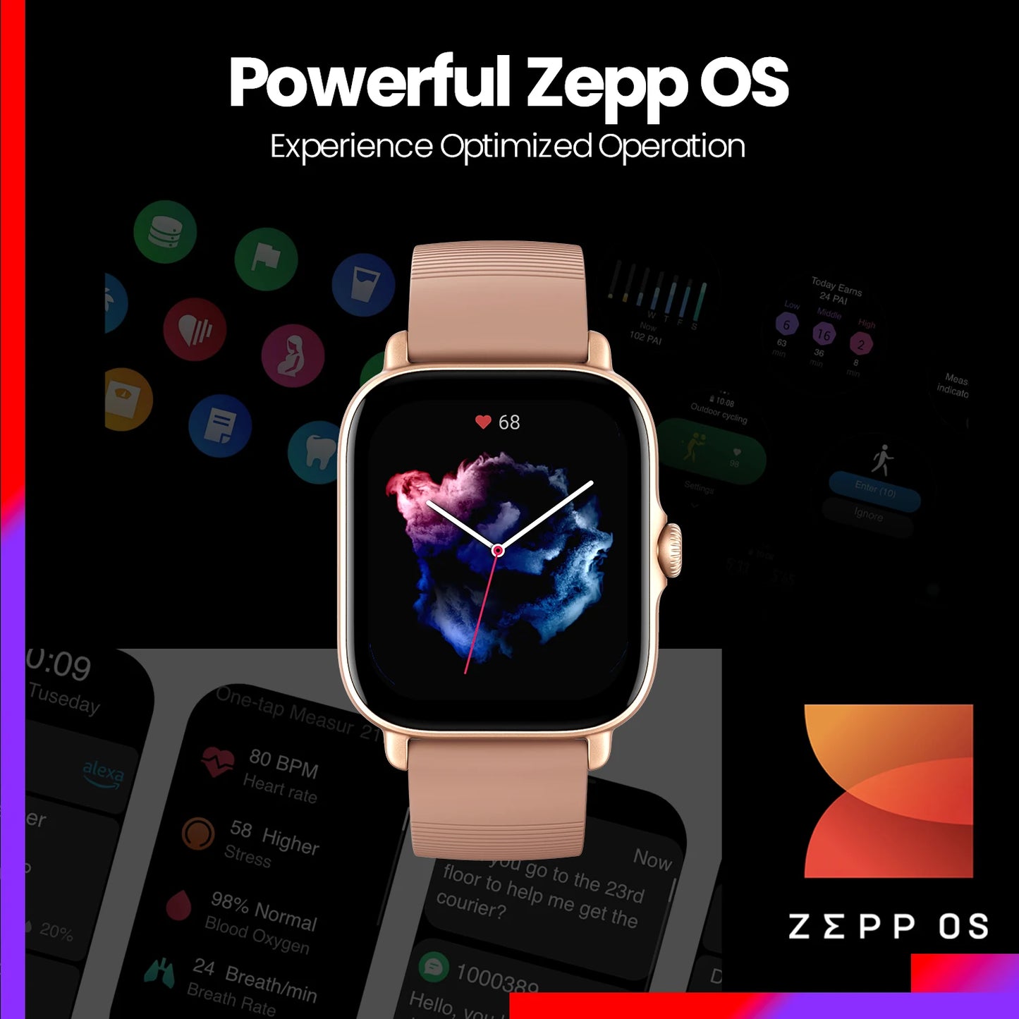 Amazfit GTS 3 Elite – Smartwatch con Pantalla AMOLED & Zepp OS