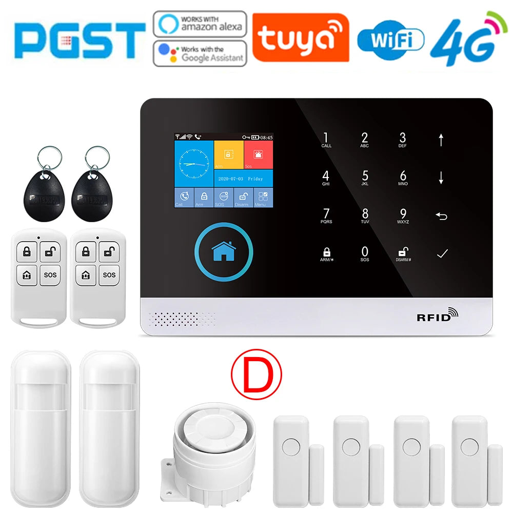 PGST SecureGuard – Alarma Inteligente con WiFi & GSM 4G