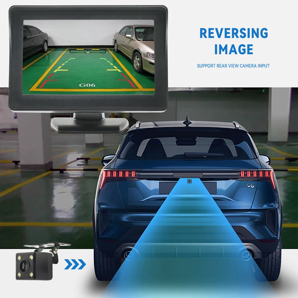 VisionPark 4.3 – Monitor TFT LCD para Cámara de Reversa & Sistema de Estacionamiento