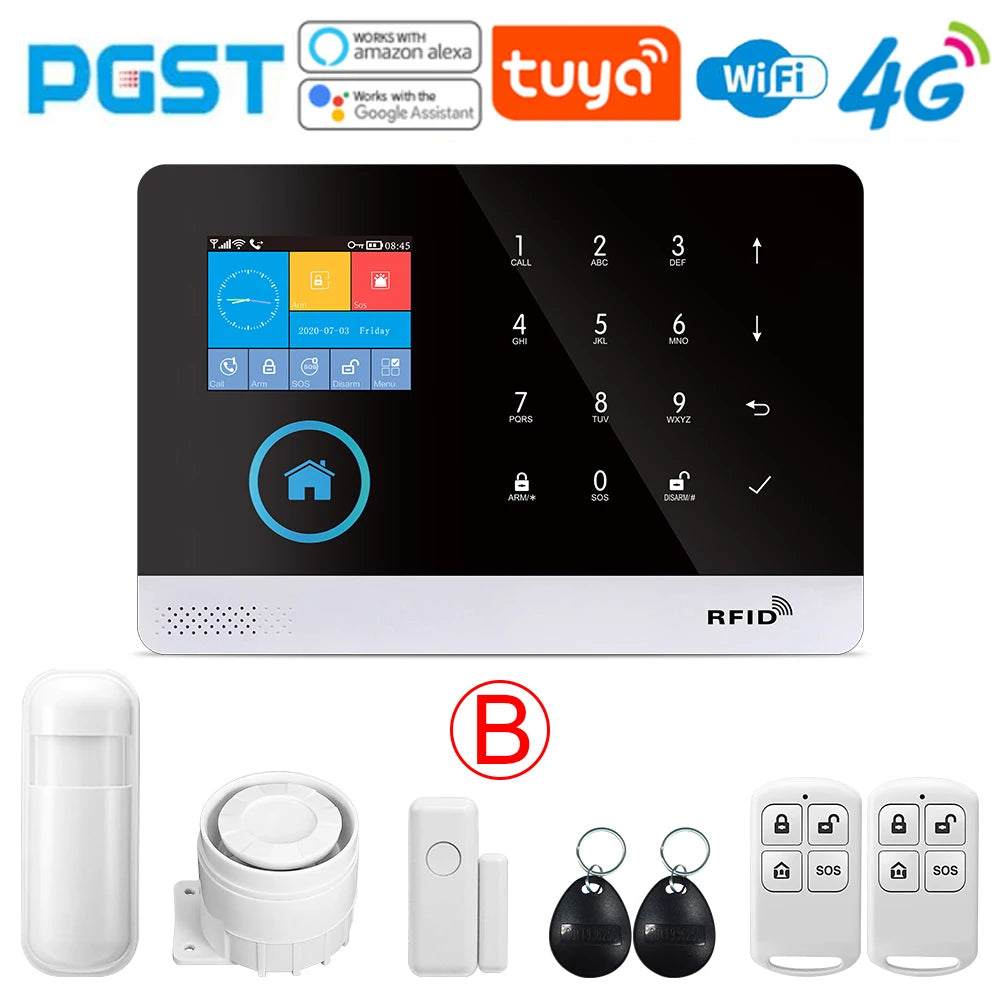 PGST SecureGuard – Alarma Inteligente con WiFi & GSM 4G