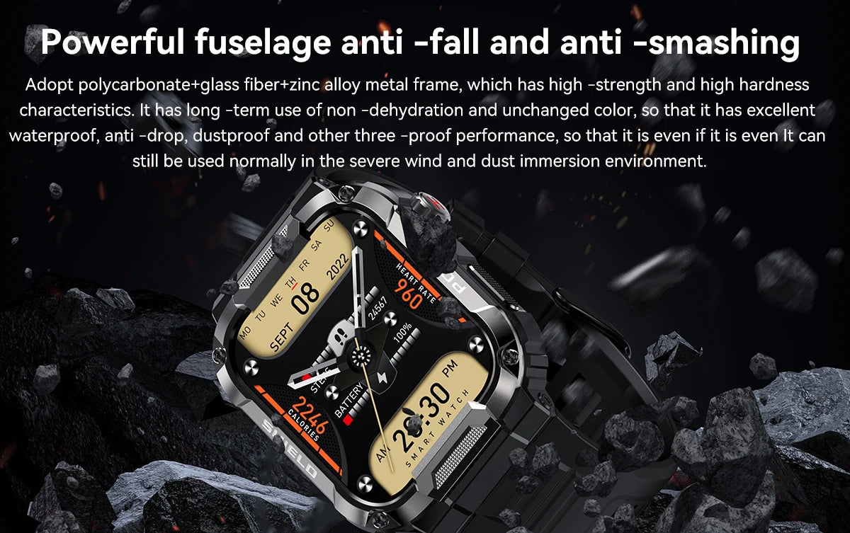 TitanWatch Outdoor – Smartwatch con GPS & Monitor de Salud