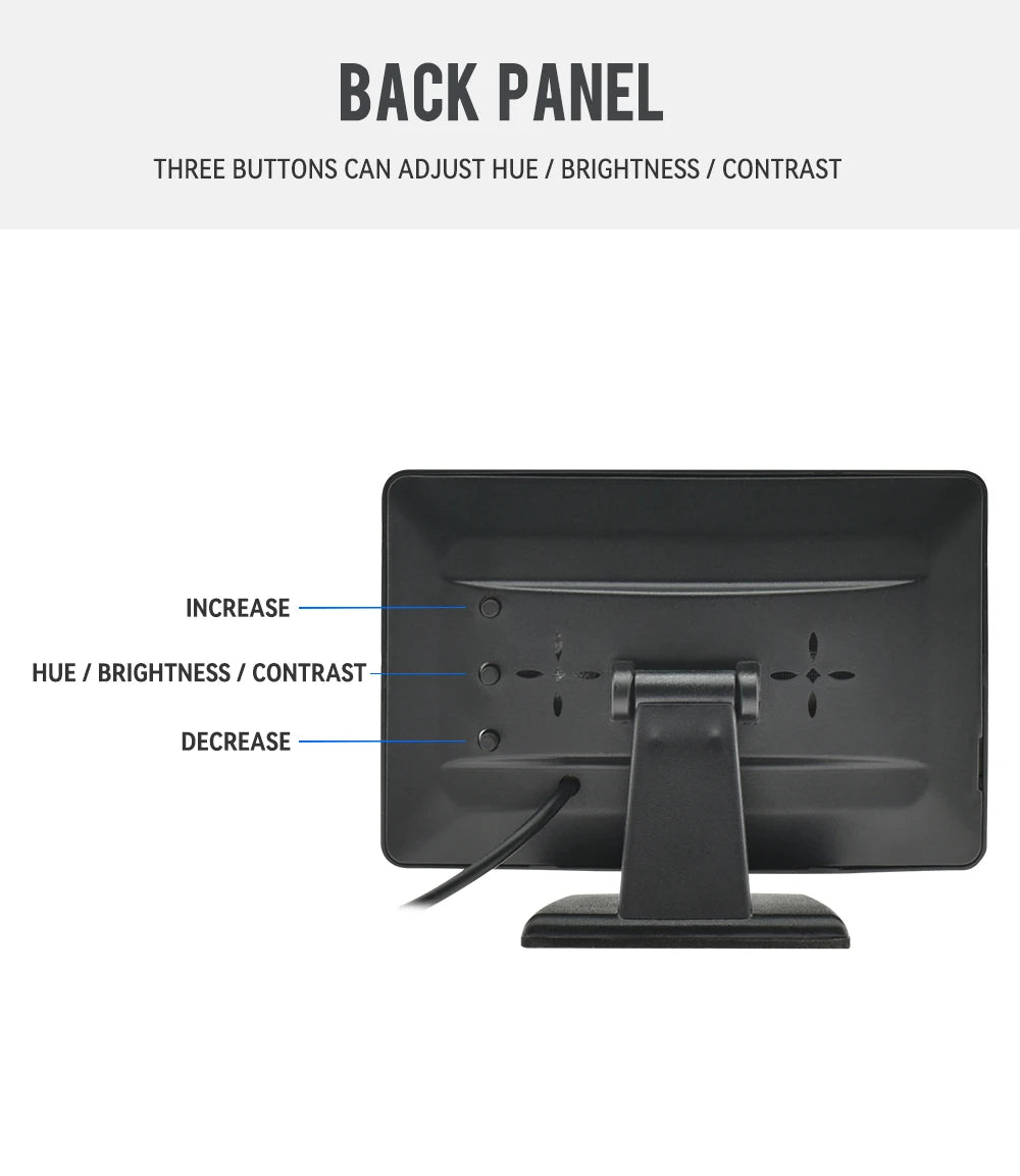 VisionPark 4.3 – Monitor TFT LCD para Cámara de Reversa & Sistema de Estacionamiento