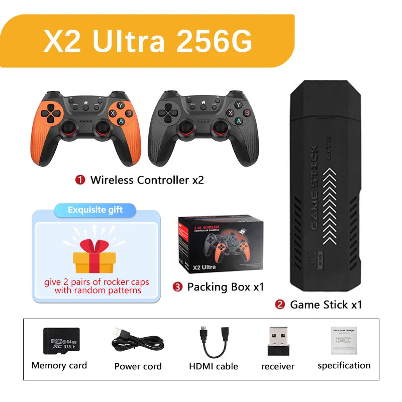 X2 Ultra RetroBox – Consola 4K con 30,000 Juegos & Controlador Inalámbrico