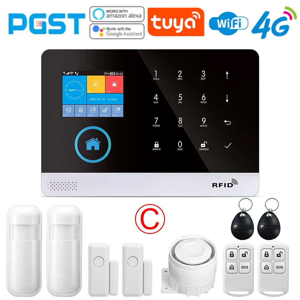PGST SecureGuard – Alarma Inteligente con WiFi & GSM 4G