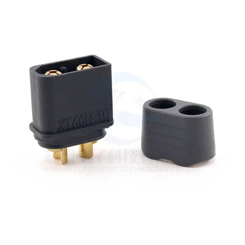 XT60NE-F Conector de Carga para Modelismo – Plug Macho y Hembra, Chapado en Oro, Alta Corriente para ESC
