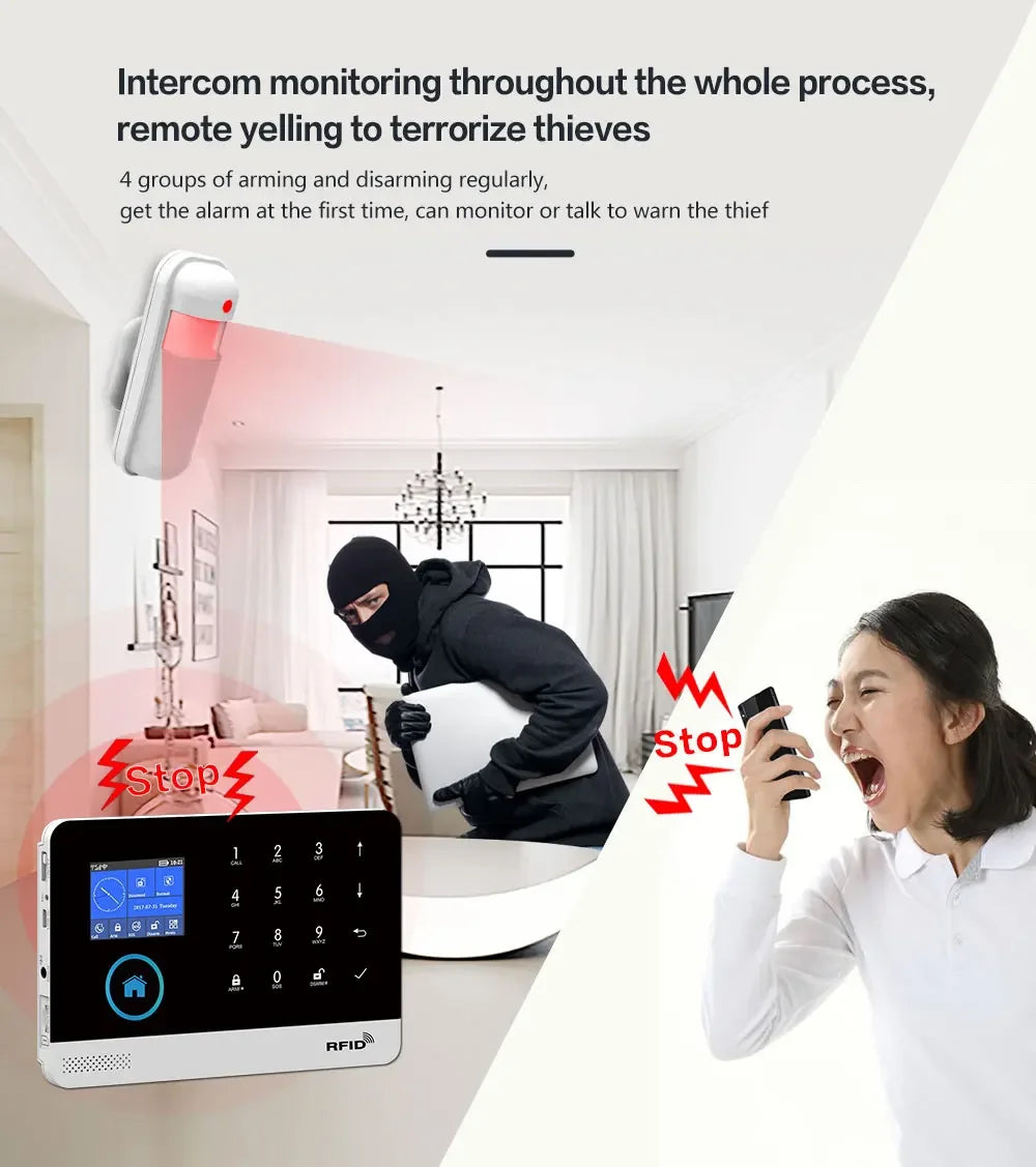 PGST SecureGuard – Alarma Inteligente con WiFi & GSM 4G