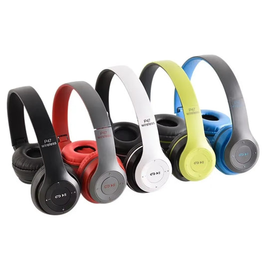 Wireless Headphones 5.0 Bluetooth Earphone Foldable Bass with Memory TF Card for Iphone Xiaomi Sumsamg Phone with Mic Headsets