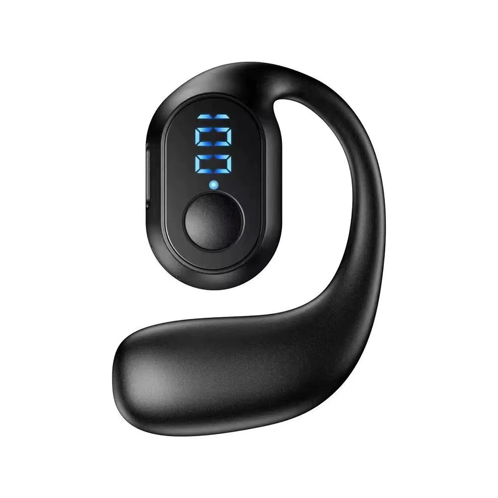 Wireless Bluetooth 5.4 Headphone Digital Display Single Earbud Ultra Long Standby Business Earphone HD Call Headset Outdoor