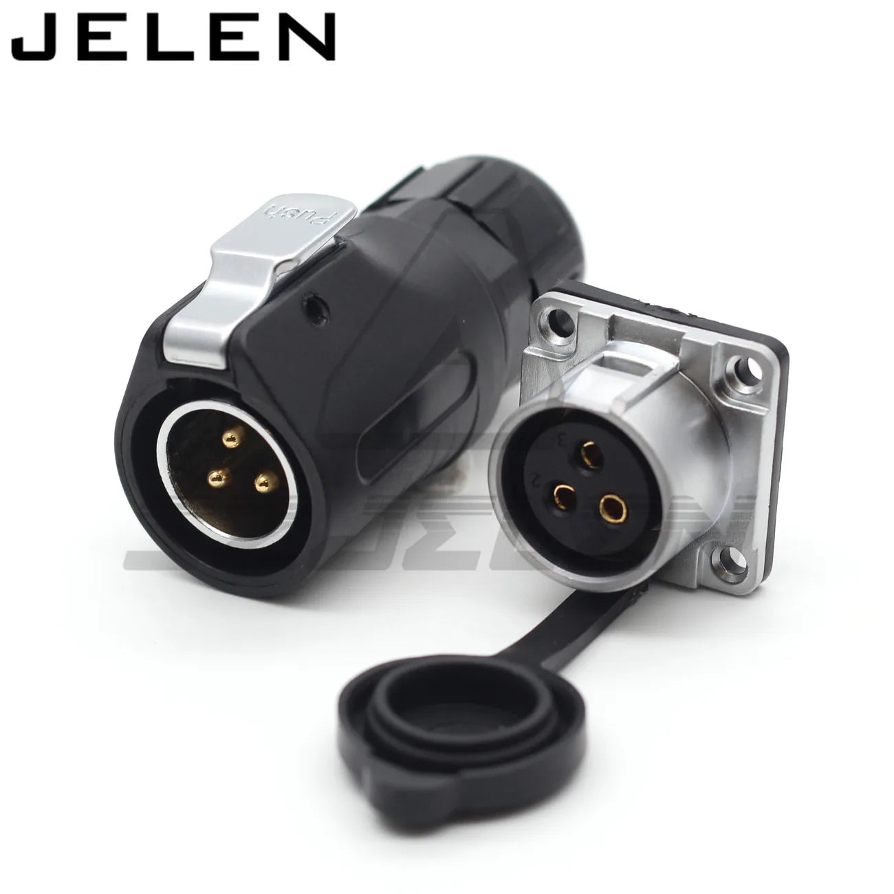 Conector Impermeable XHE20 IP67 – Montaje en Panel M20 con Plug y Socket de 2 a 12 Pines