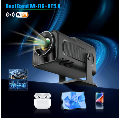 CineMax HY320 – Mini Proyector 4K con Android 11 & Wi-Fi Dual