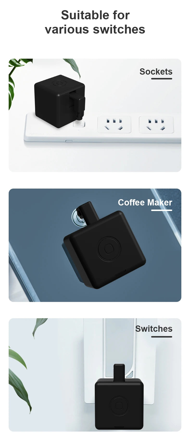 Tuya Zigbee Smart Fingerbot – Interruptor Automático para Cortinas, Garage y Botones con Control de Voz
