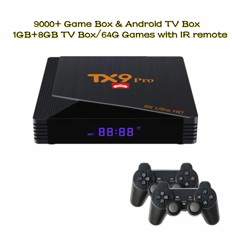 Android GameBox 4K – Consola de Juegos con 9000 Juegos & Sistema Dual