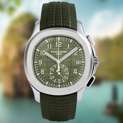 Specht & Söhne SportChrono – Reloj Deportivo con Correa de Goma & Cuarzo