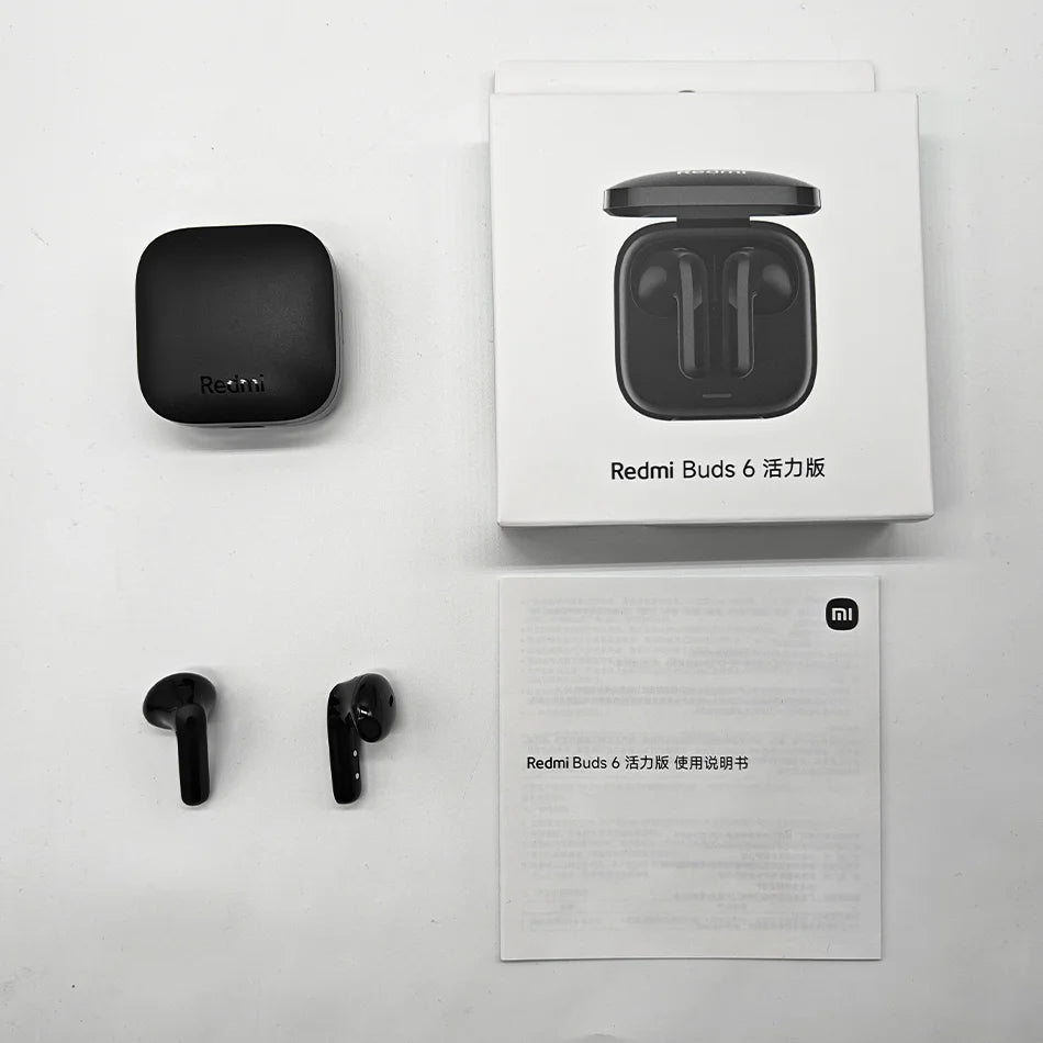 Xiaomi Redmi Buds 6 Active – Auriculares TWS Bluetooth 5.4, Cancelación de Ruido y Batería de 30 Horas