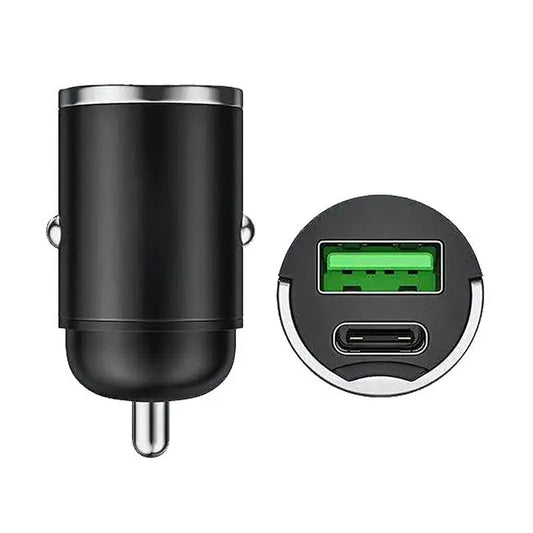 PowerHub 100 – Cargador de Auto con Carga Rápida & Pantalla Digital