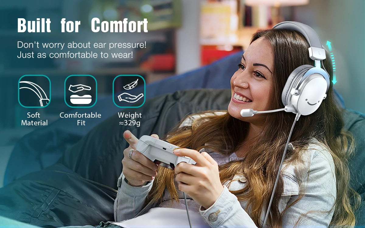 FIFINE GameMaster – Auriculares Gaming con Sonido Envolvente 7.1