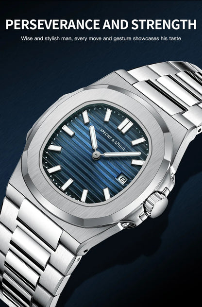Specht & Söhne ChronoSport 5711 – Reloj Deportivo Clásico Resistente al Agua