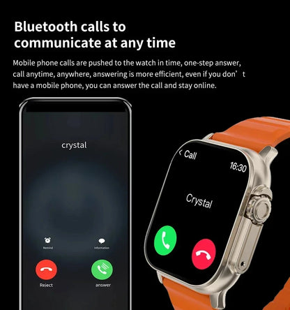 LAXASFIT T900Ultra Pro – Smartwatch con Bluetooth & Monitor de Frecuencia Cardíaca