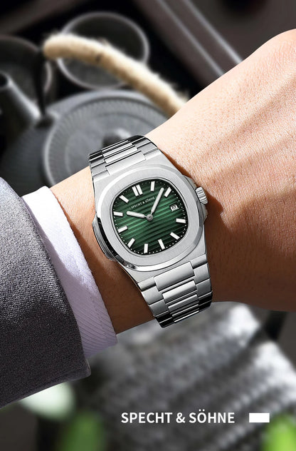 Specht & Söhne ChronoSport 5711 – Reloj Deportivo Clásico Resistente al Agua