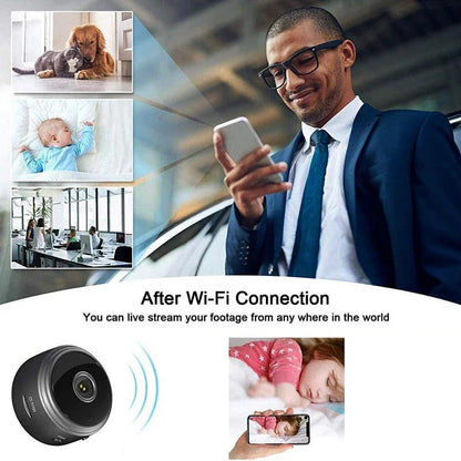 Mini Cámara WiFi 9 – Grabación de Video y Audio, Monitorización de Seguridad para Hogares Inteligentes