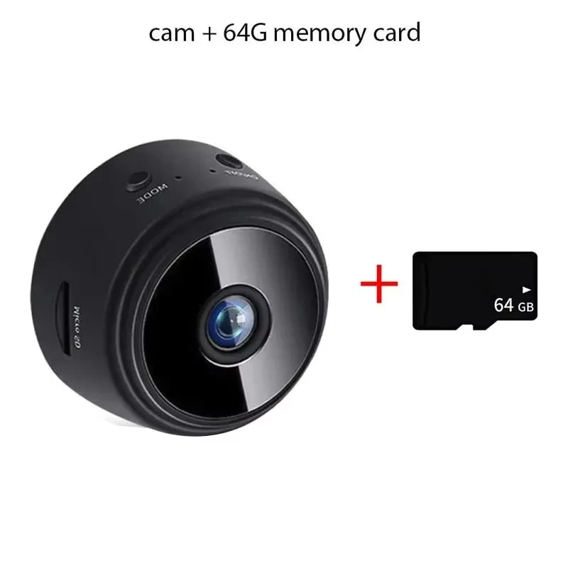 Mini Cámara WiFi 9 – Grabación de Video y Audio, Monitorización de Seguridad para Hogares Inteligentes