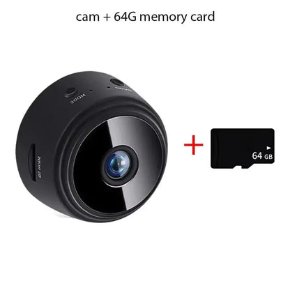 Mini Cámara WiFi 9 – Grabación de Video y Audio, Monitorización de Seguridad para Hogares Inteligentes