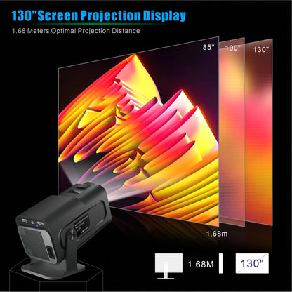 CineMax HY320 – Mini Proyector 4K con Android 11 & Wi-Fi Dual