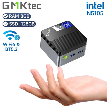 Mini PC GMKtec KB5 con Intel Celeron N5105  Windows 11 Pro, 8GB RAM y 128GB ROM