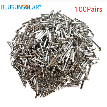 Set de 10/50/100 Pines de Conector Solar PV – Terminal Macho y Hembra para Cable de 1000V-1500V (2.5mm~6.0mm)