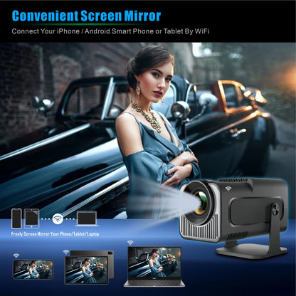 CineMax HY320 – Mini Proyector 4K con Android 11 & Wi-Fi Dual