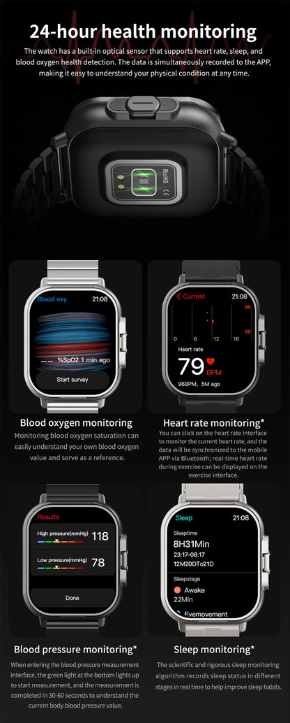 TitanSync 2X – Smartwatch con Auriculares Integrados & GPS