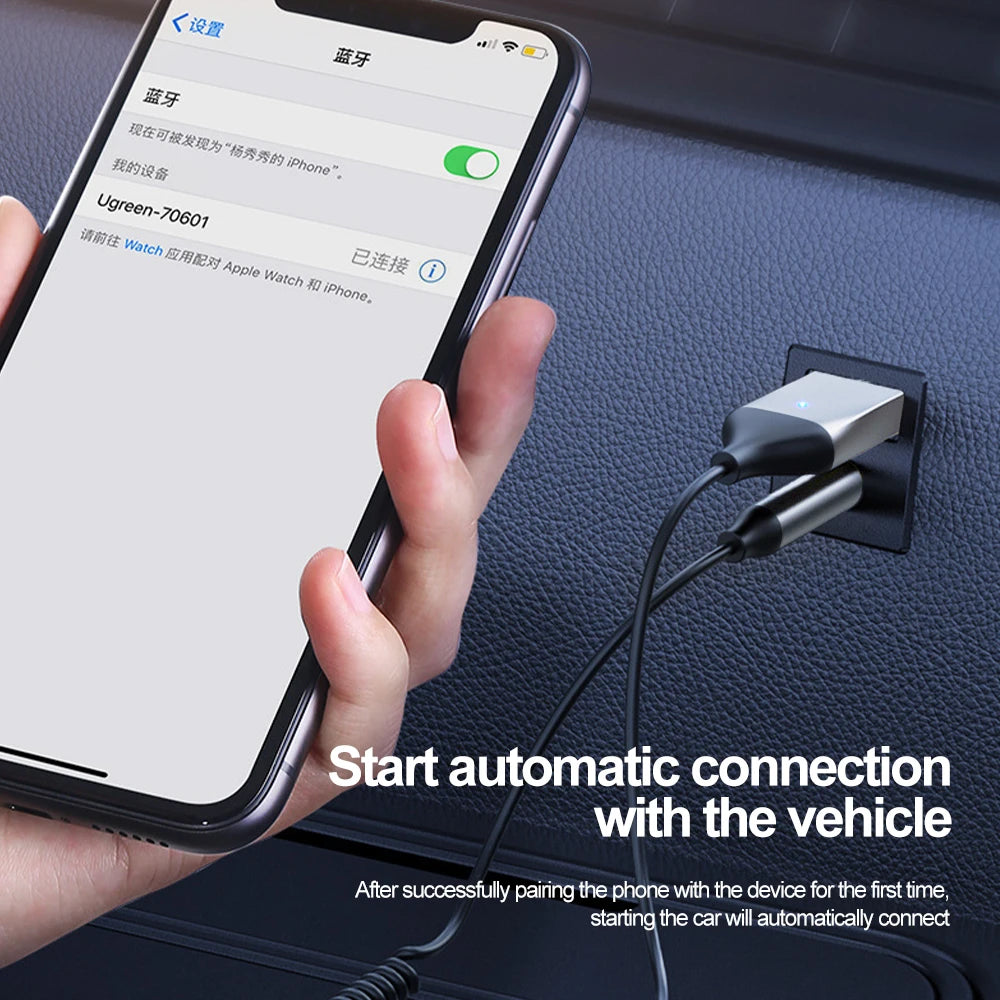 BlueLink 5.0 – Transmisor & Receptor Bluetooth con Audio AUX 3.5mm