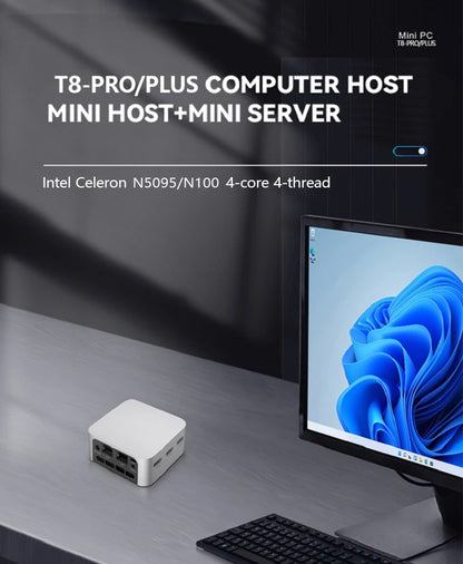 Mini PC FIREBAT T8 Pro Plus con Intel Celeron N5095/N100  DDR4/DDR5, 16GB RAM y SSD 512GB