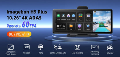 VisionDrive E64 – Cámara Dash Android 13 con CarPlay & GPS Integrado