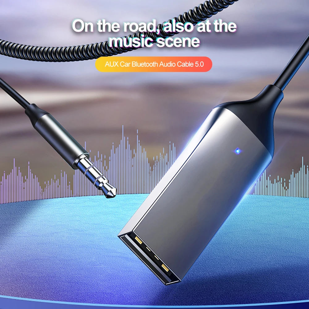 BlueLink 5.0 – Transmisor & Receptor Bluetooth con Audio AUX 3.5mm
