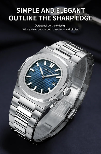 Specht & Söhne ChronoSport 5711 – Reloj Deportivo Clásico Resistente al Agua