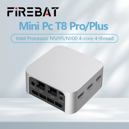 Mini PC FIREBAT T8 Pro Plus con Intel Celeron N5095/N100  DDR4/DDR5, 16GB RAM y SSD 512GB