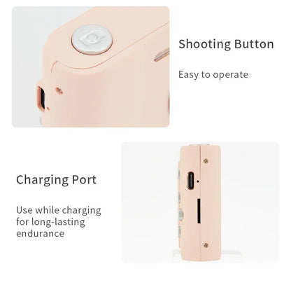 4K Digital Camera Travel Selfie Camara 50 Megapixels Zoom HD Photography 2.4inch Screen Entry-Level Kids Campus Mini Retro Cam