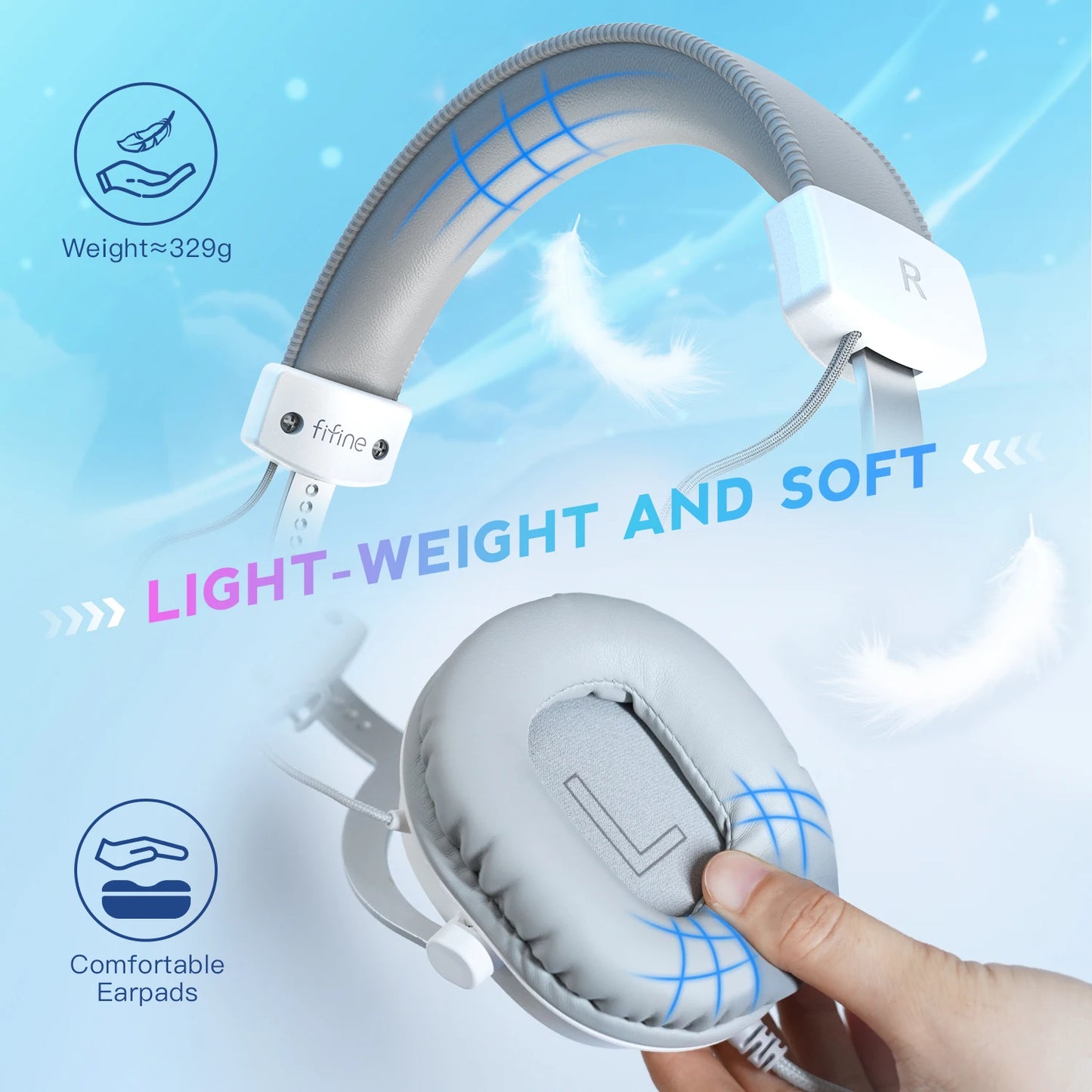 FIFINE GameMaster – Auriculares Gaming con Sonido Envolvente 7.1