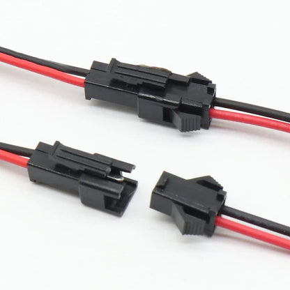 Set de 10 Pares JST SM 2 Pines – Conector Macho y Hembra para Tiras LED, Cable Pigtail de 15CM