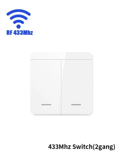 Interruptor Inteligente Tuya WiFi RF 433MHz – Control por Voz, APP Smart Life y Compatible con Alexa & Google Home
