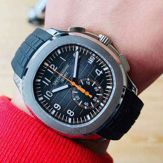 Specht & Söhne SportChrono – Reloj Deportivo con Correa de Goma & Cuarzo