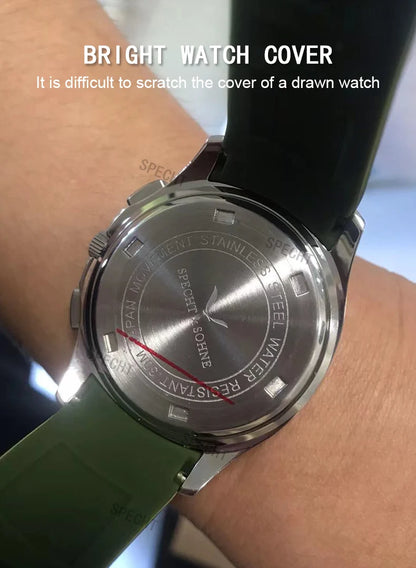 Specht & Söhne SportChrono – Reloj Deportivo con Correa de Goma & Cuarzo