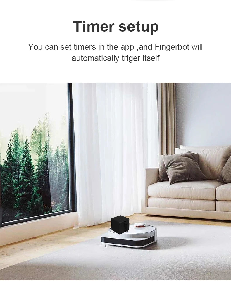 Tuya Zigbee Smart Fingerbot – Interruptor Automático para Cortinas, Garage y Botones con Control de Voz