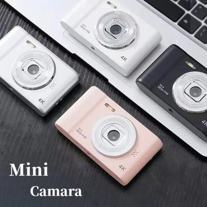 4K Digital Camera Travel Selfie Camara 50 Megapixels Zoom HD Photography 2.4inch Screen Entry-Level Kids Campus Mini Retro Cam