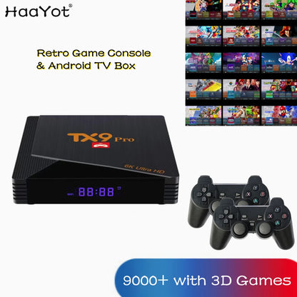Android GameBox 4K – Consola de Juegos con 9000 Juegos & Sistema Dual