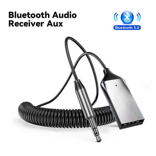 BlueLink 5.0 – Transmisor & Receptor Bluetooth con Audio AUX 3.5mm